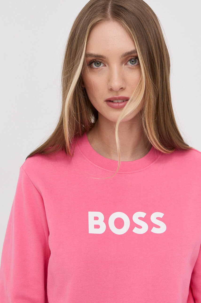 Boss Памучен суичър - Pepit.bg