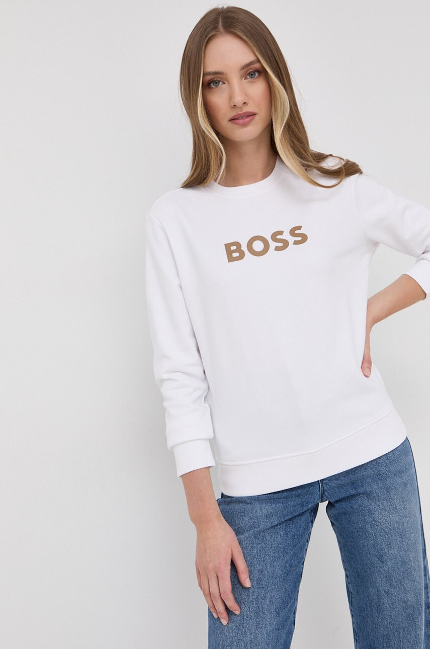 Boss Памучен суичър - Pepit.bg