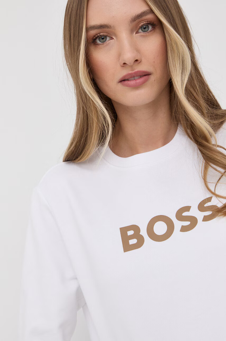 Boss Памучен суичър - Pepit.bg