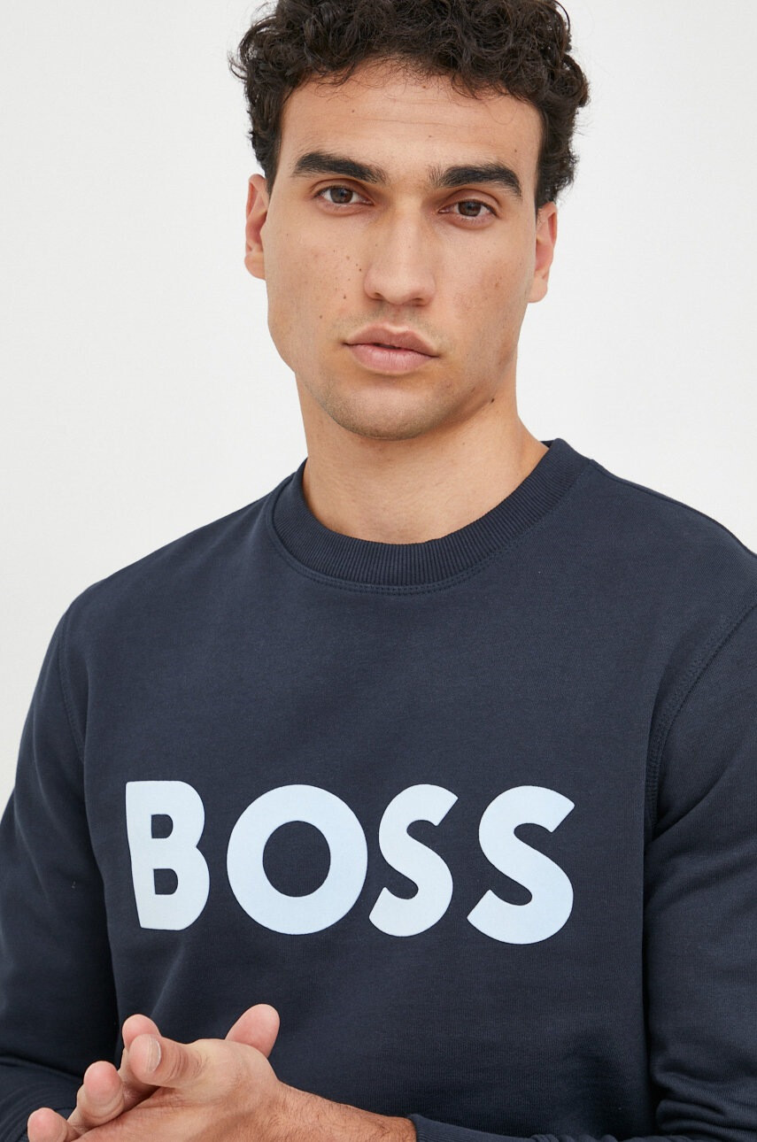 Boss Памучен суичър - Pepit.bg