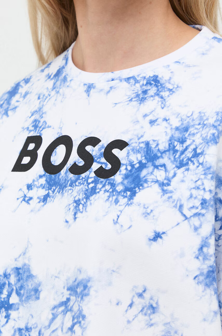 Boss Памучен суичър с принт - Pepit.bg