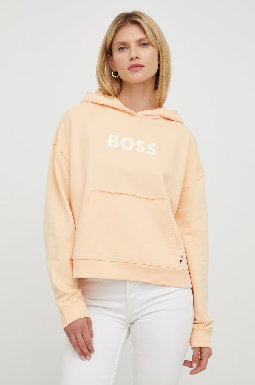 Boss Памучен суичър - Pepit.bg