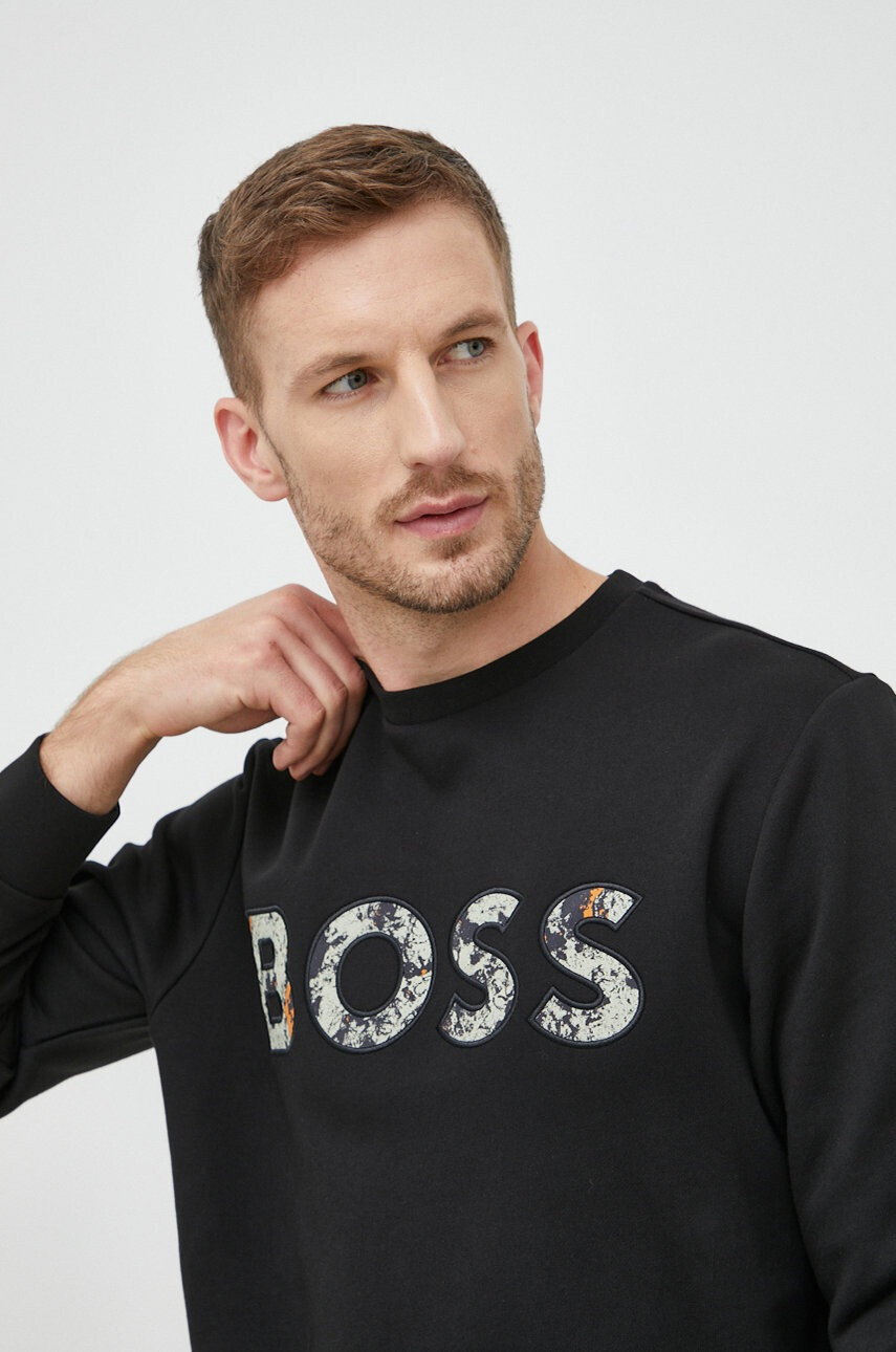 Boss Памучен суичър - Pepit.bg