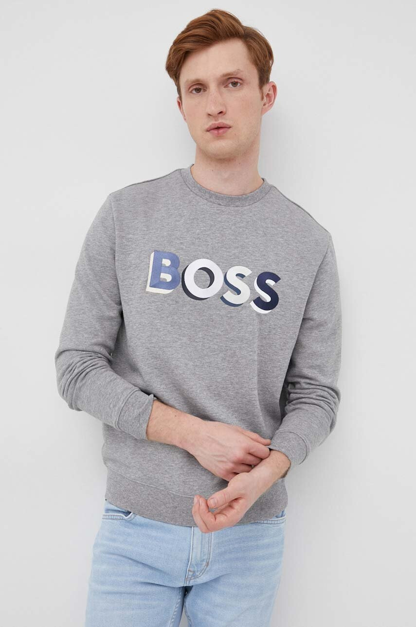 Boss Памучен суичър Casual - Pepit.bg