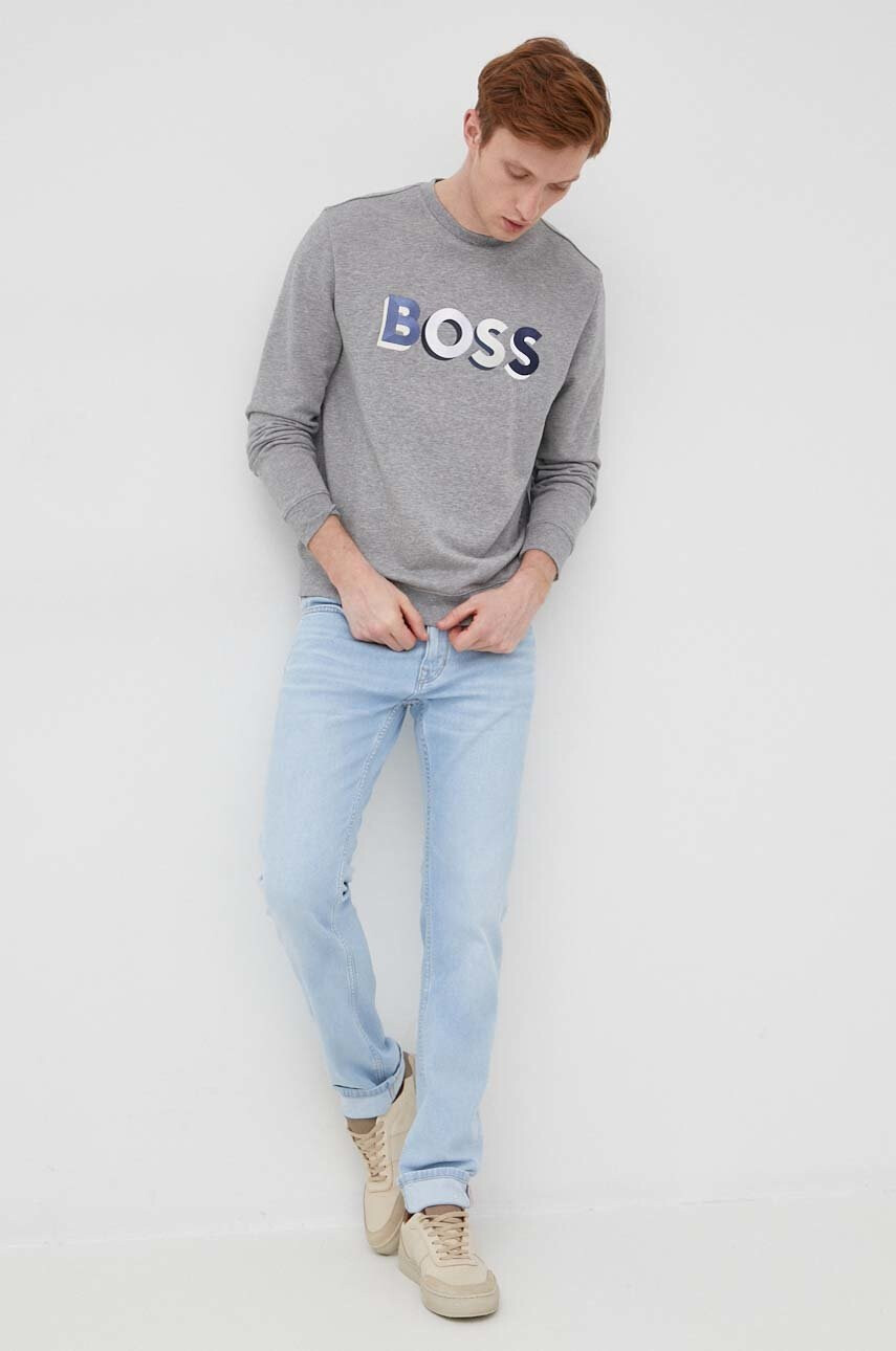 Boss Памучен суичър Casual - Pepit.bg