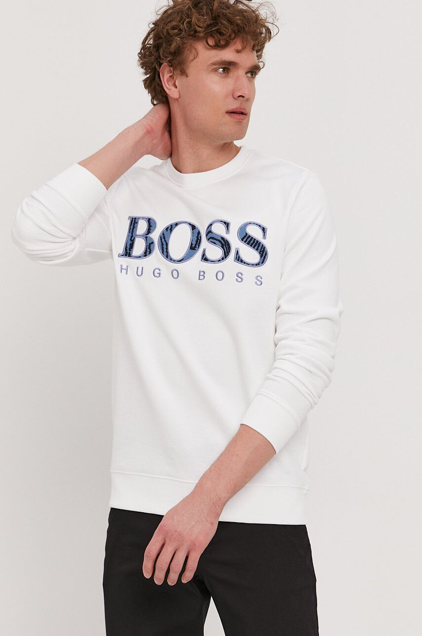 Boss Памучен суичър Casual - Pepit.bg