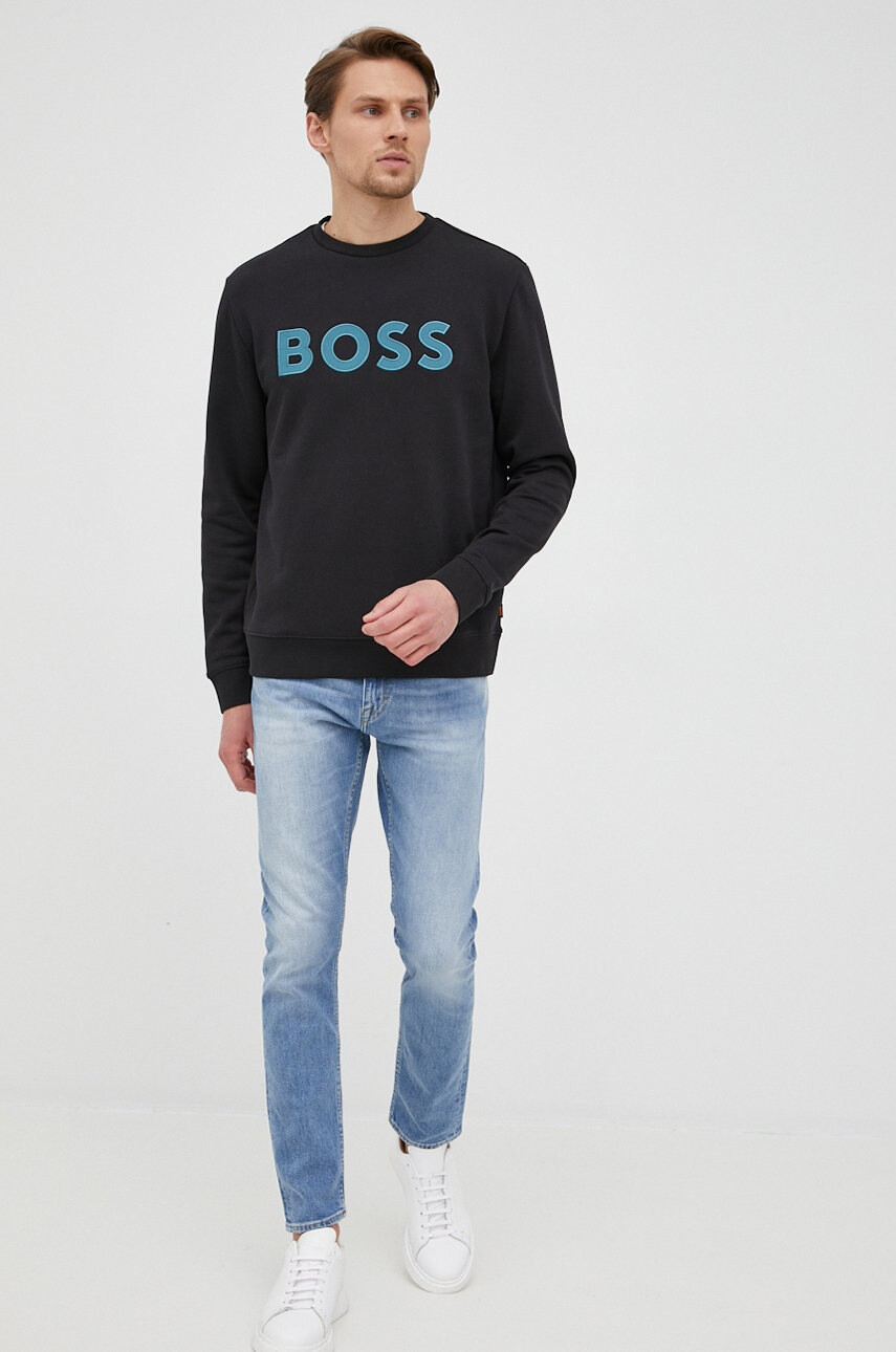 Boss Памучен суичър Casual - Pepit.bg