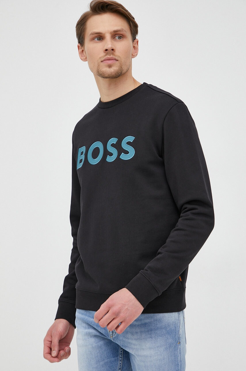 Boss Памучен суичър Casual - Pepit.bg