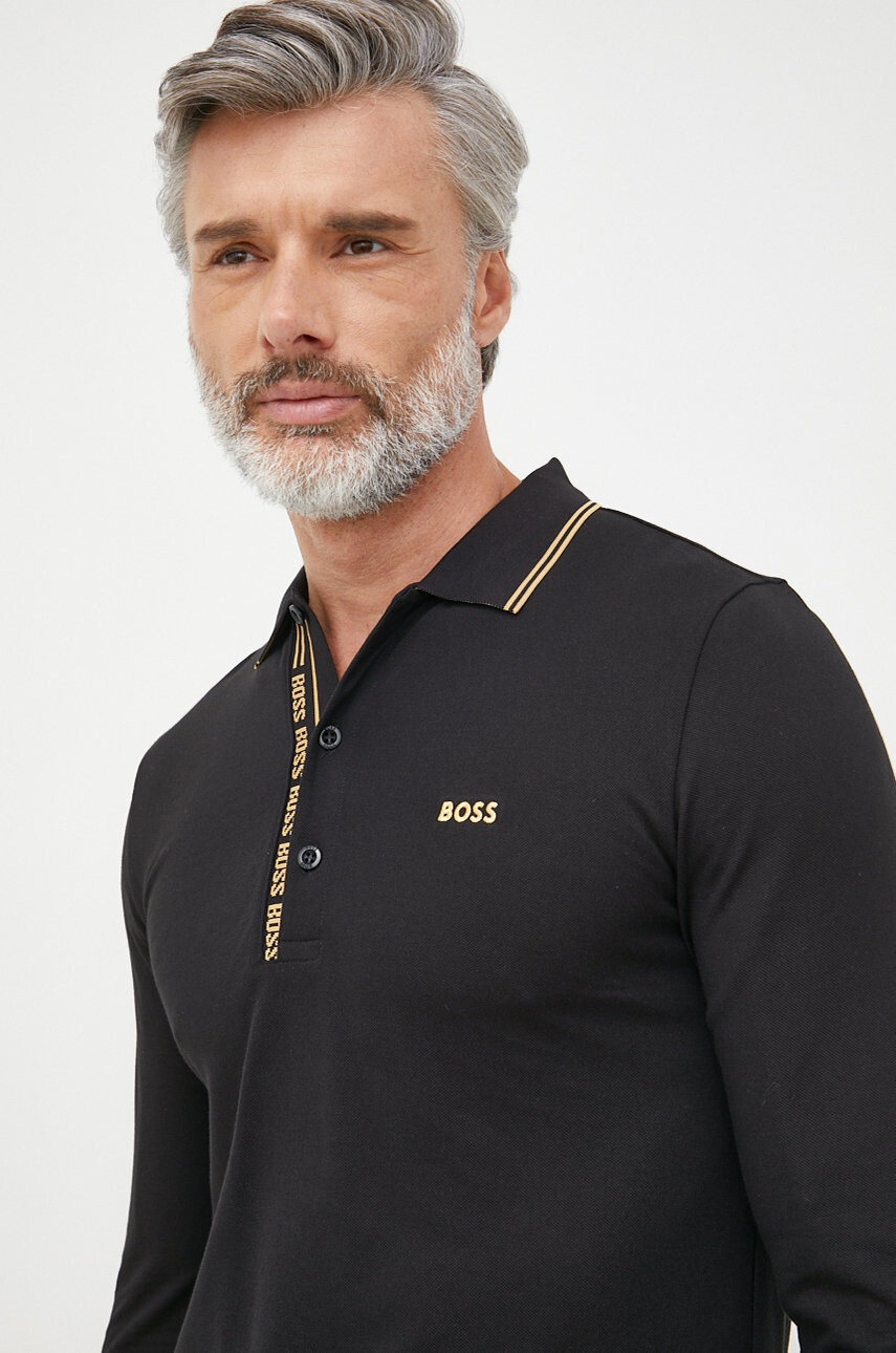 Boss Памучна блуза с дълги ръкави Athleisure - Pepit.bg