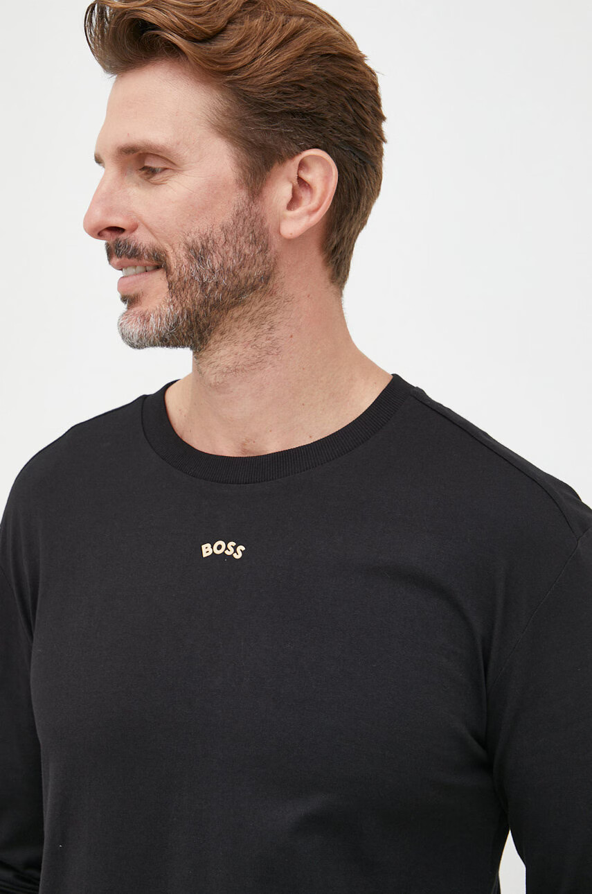 Boss Памучна блуза с дълги ръкави Athleisure - Pepit.bg