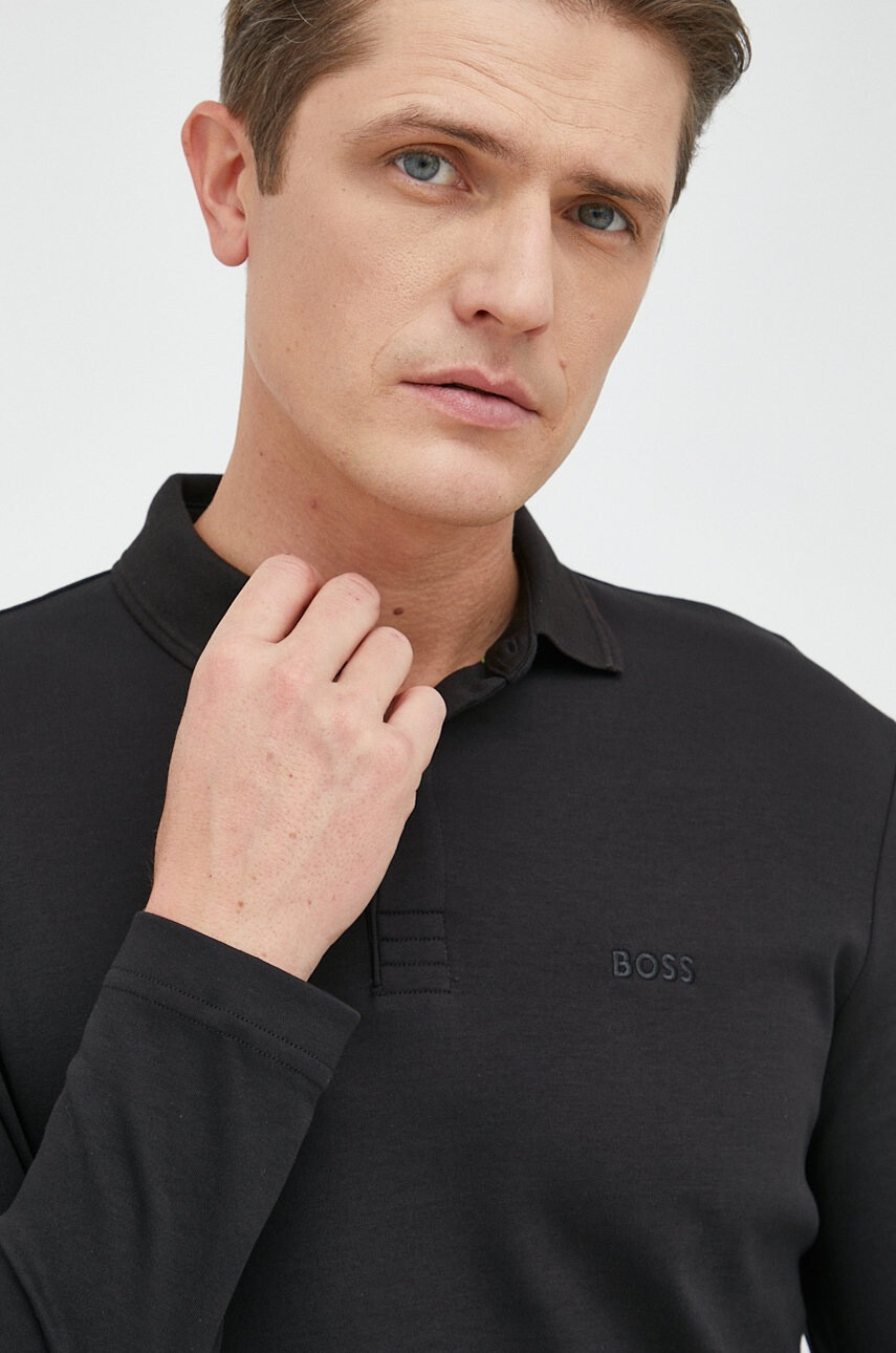 Boss Памучна блуза с дълги ръкави Athleisure - Pepit.bg