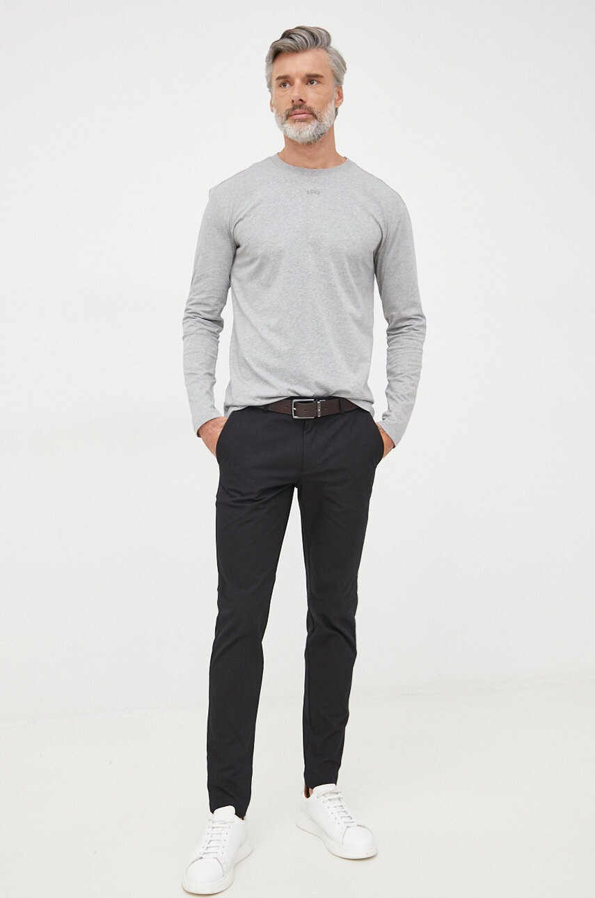 Boss Памучна блуза с дълги ръкави Athleisure - Pepit.bg