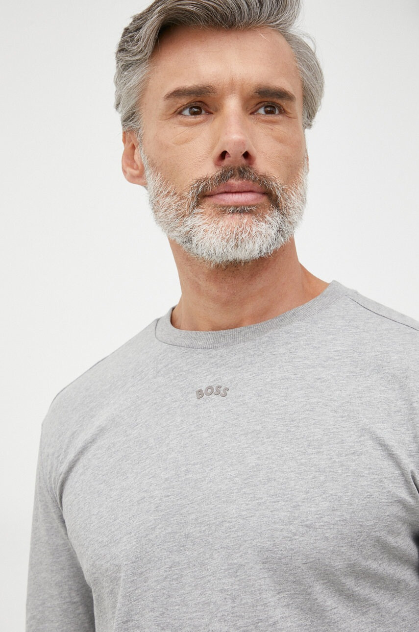 Boss Памучна блуза с дълги ръкави Athleisure - Pepit.bg