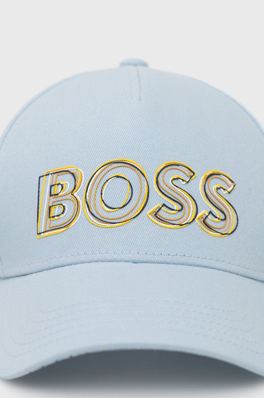 Boss Green Памучна шапка BOSS Boss Athleisure с принт - Pepit.bg