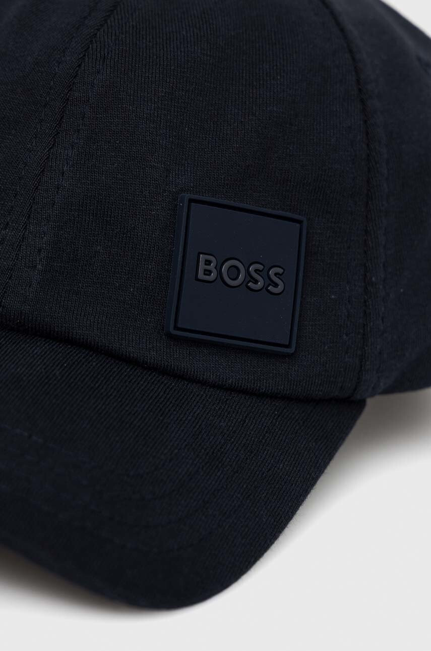 Boss Памучна шапка с козирка - Pepit.bg