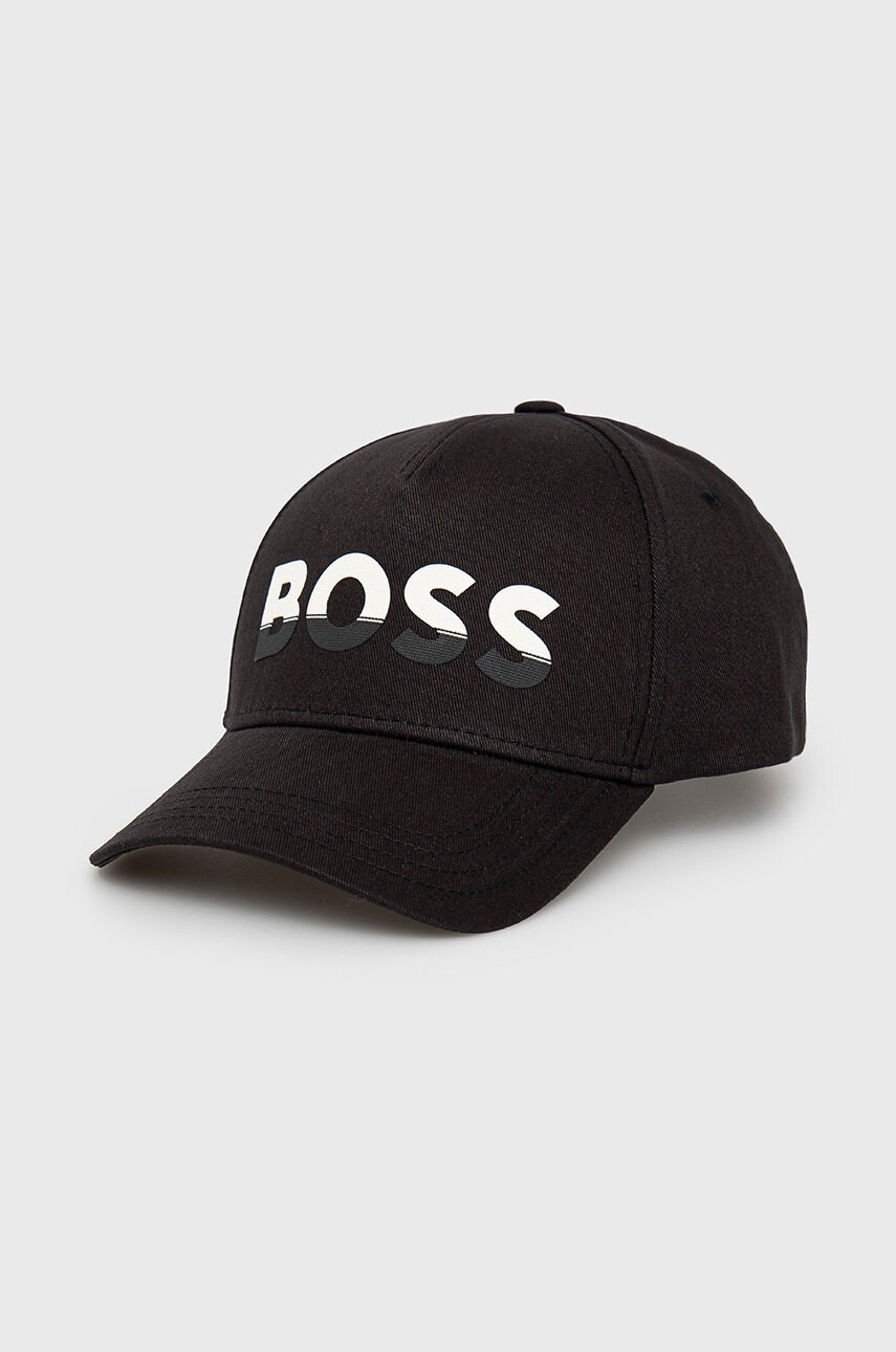 Boss Памучна шапка с козирка Athleisure - Pepit.bg