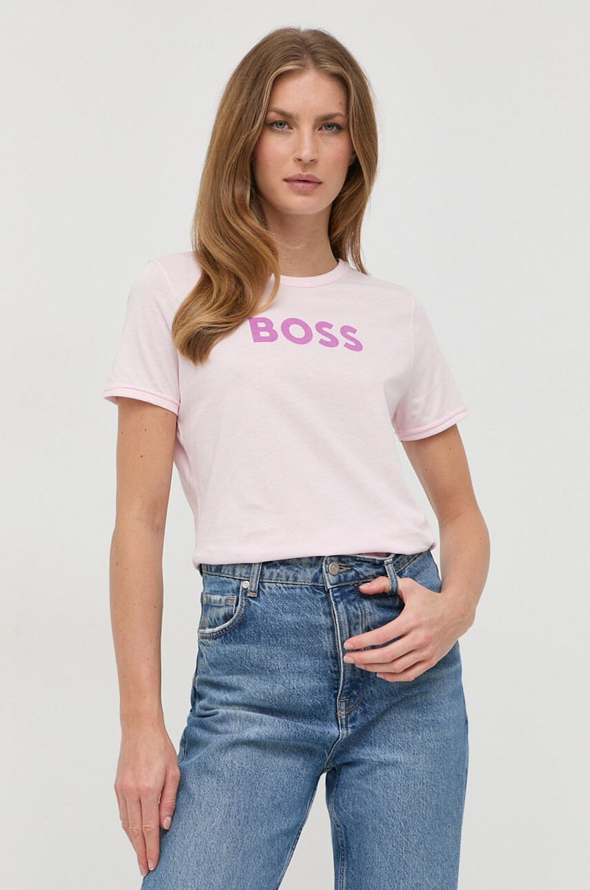 Boss Памучна тениска - Pepit.bg