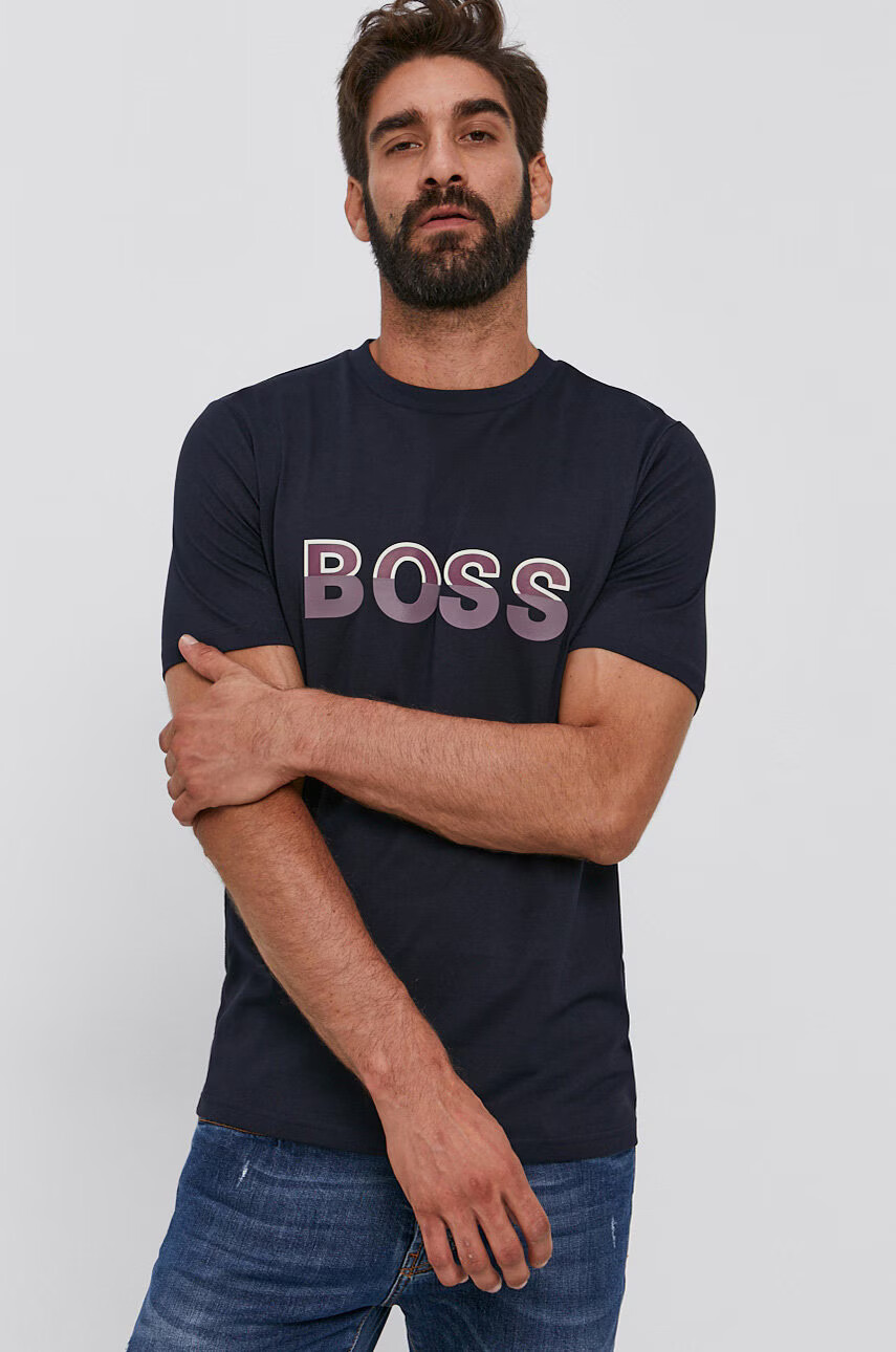 Boss Памучна тениска - Pepit.bg