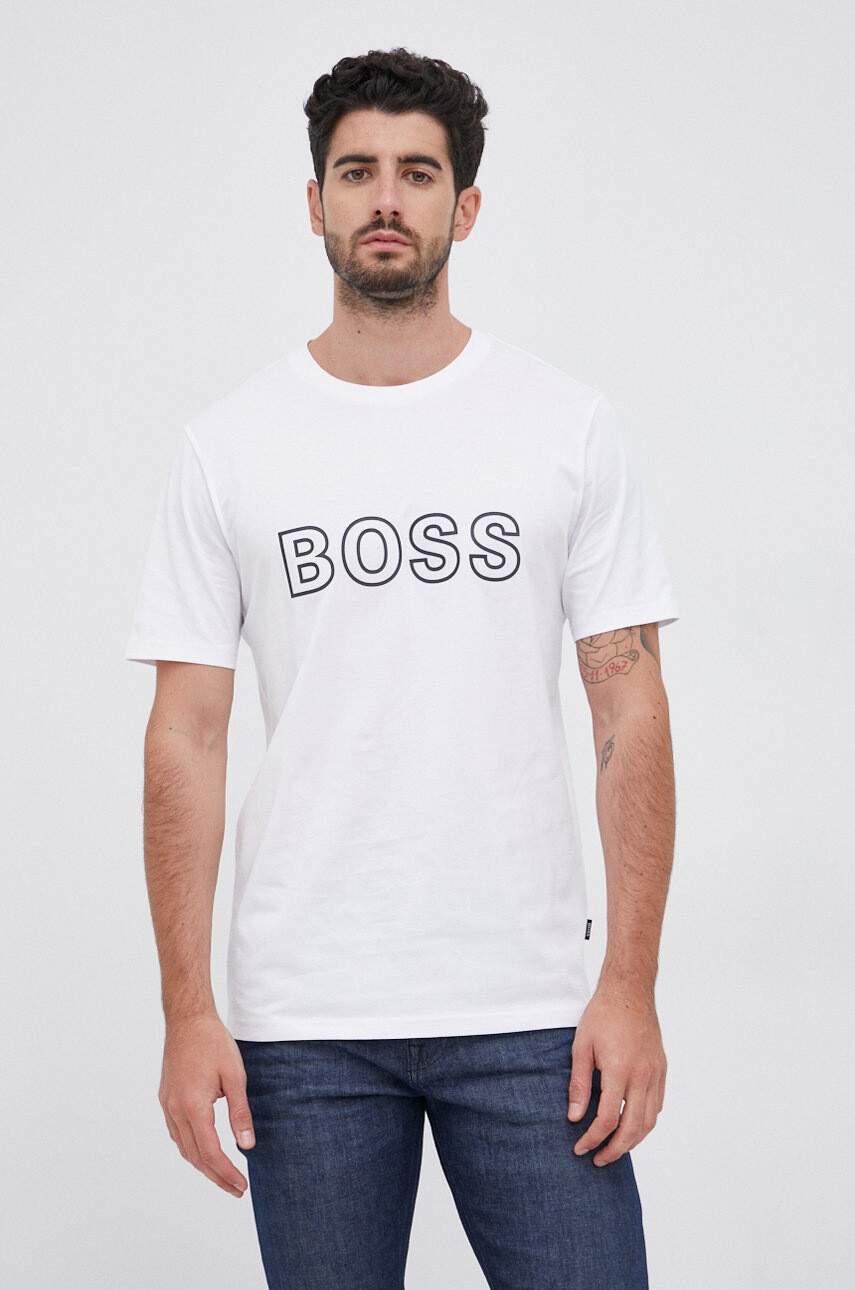Boss Памучна тениска - Pepit.bg