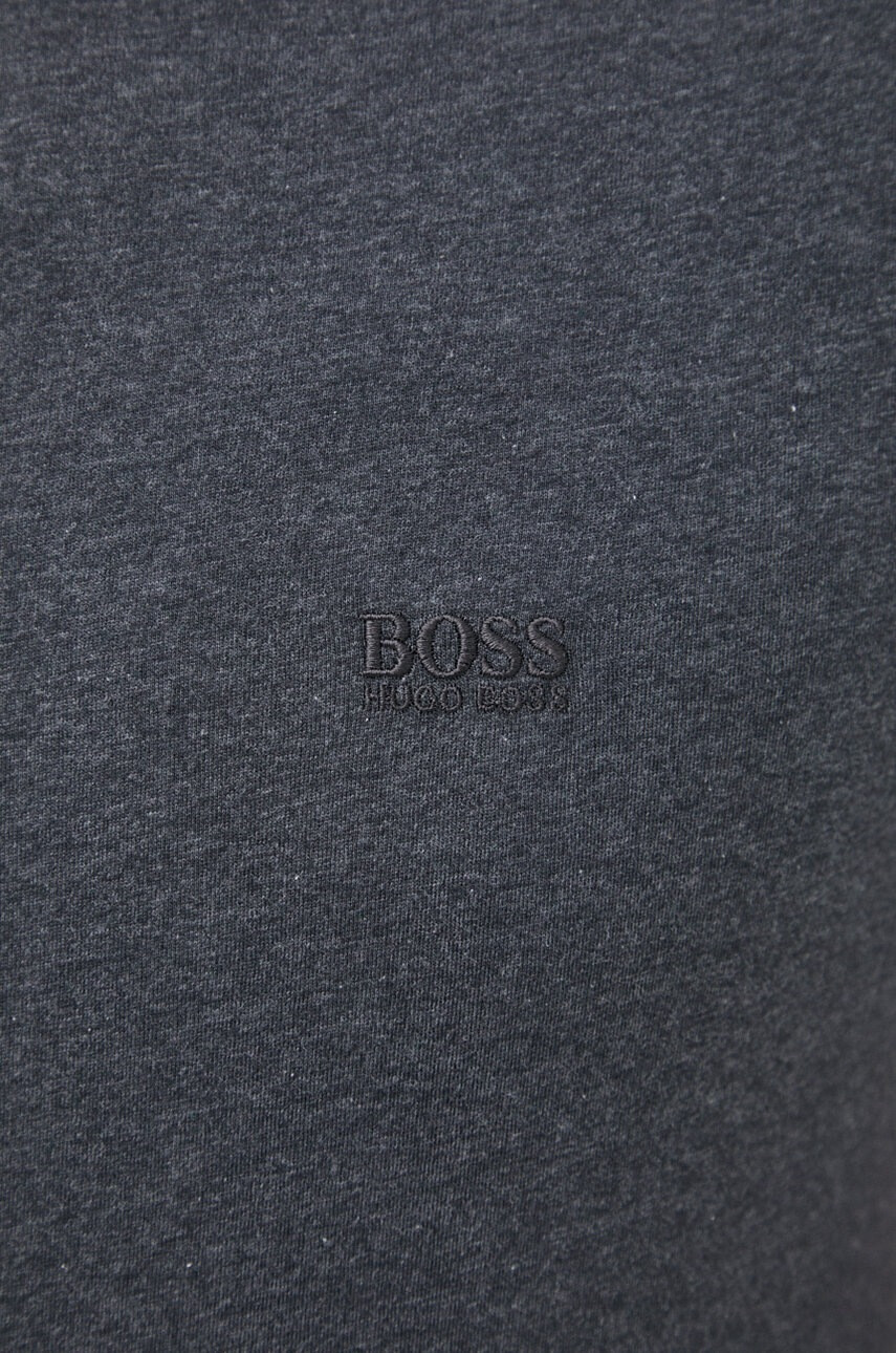 Boss Памучна тениска с изчистен дизайн - Pepit.bg
