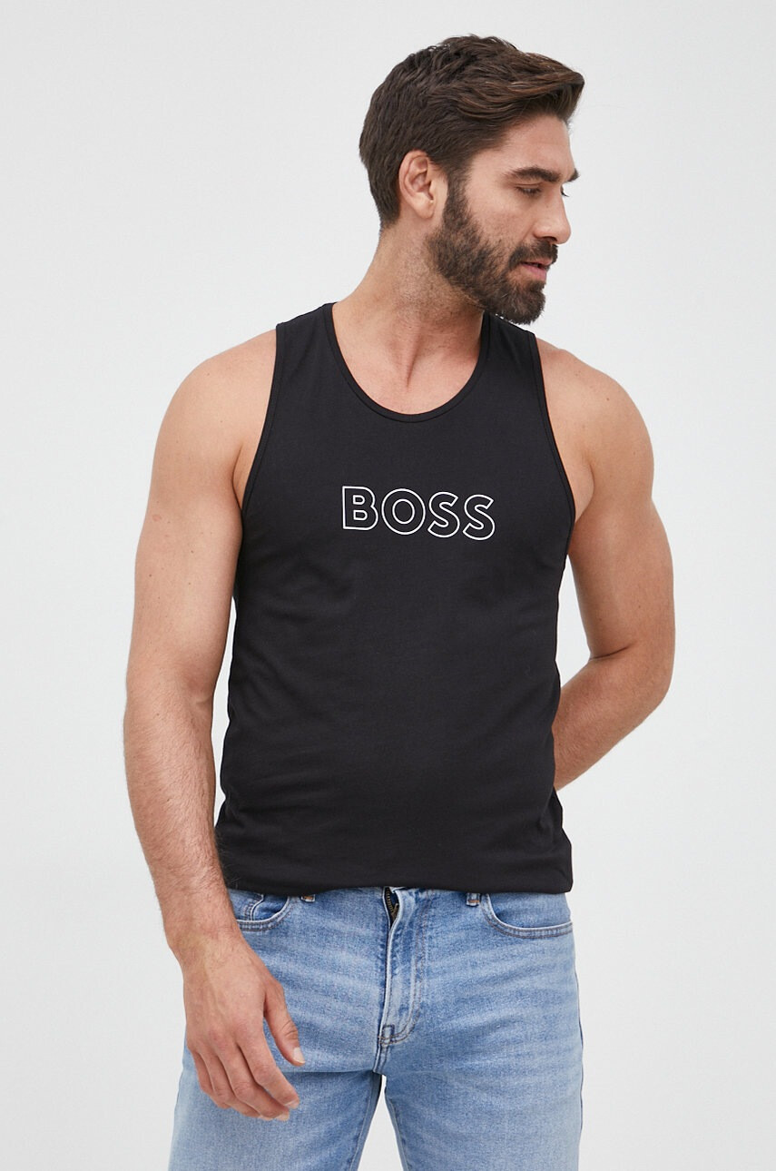 Boss Памучна тениска - Pepit.bg