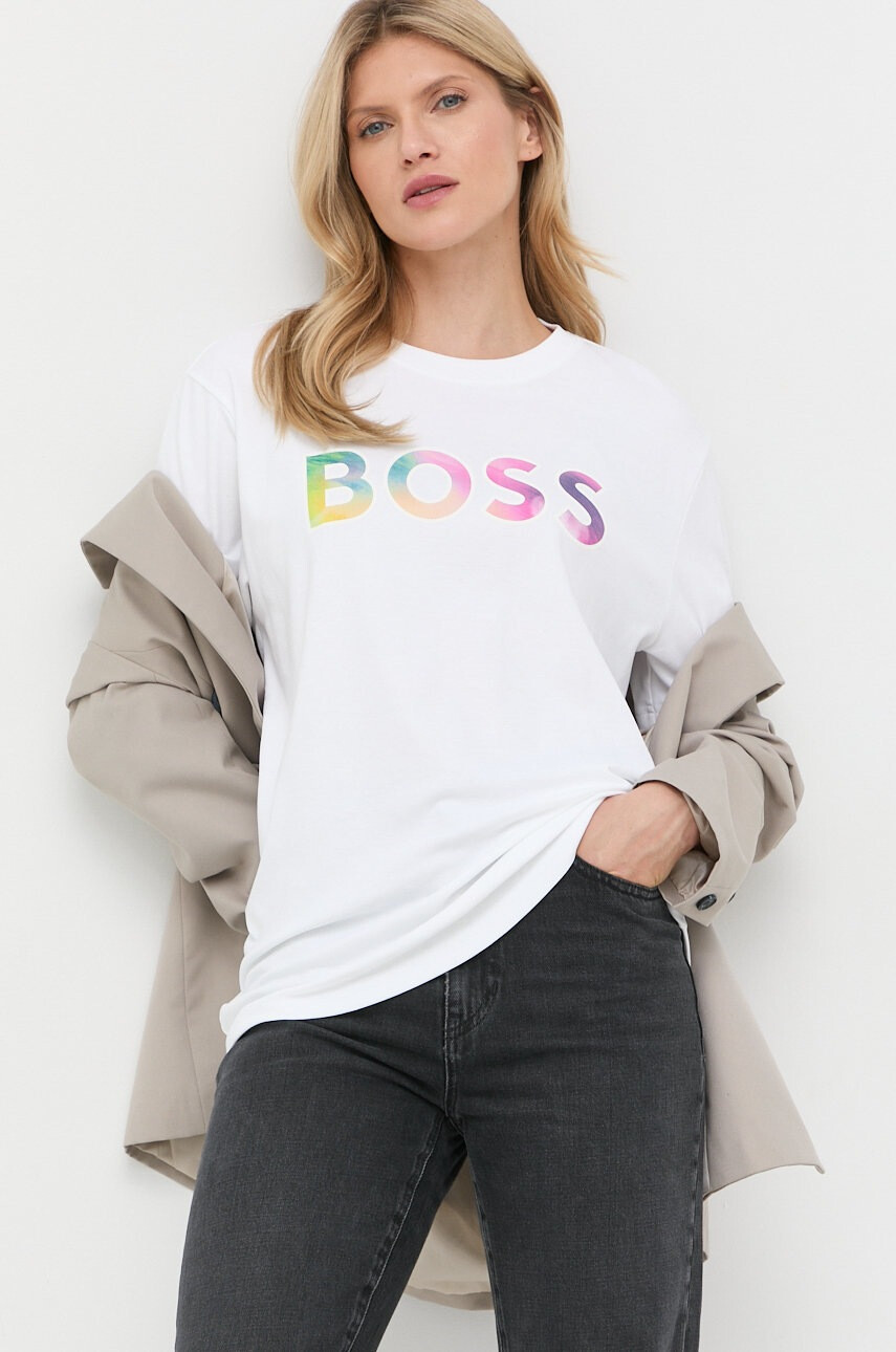 Boss Памучна тениска - Pepit.bg