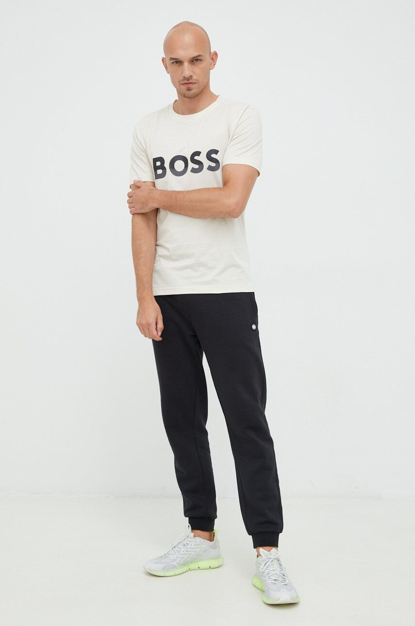 Boss Памучна тениска Athleisure - Pepit.bg