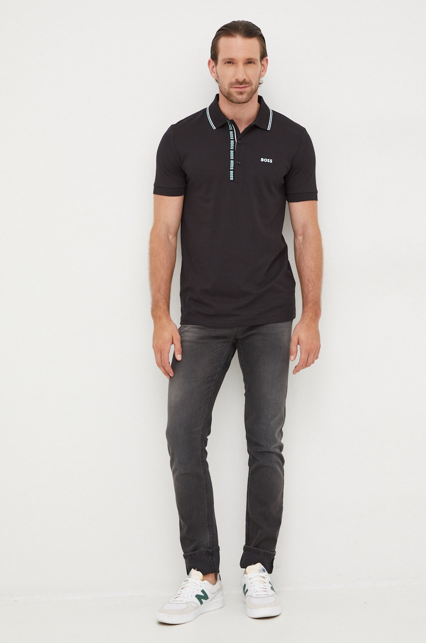Boss Памучна тениска Athleisure - Pepit.bg