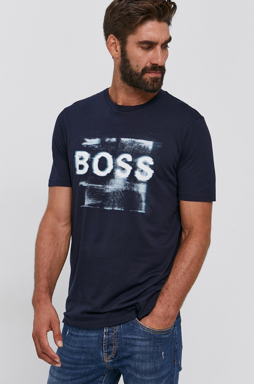 Boss Памучна тениска Casual - Pepit.bg
