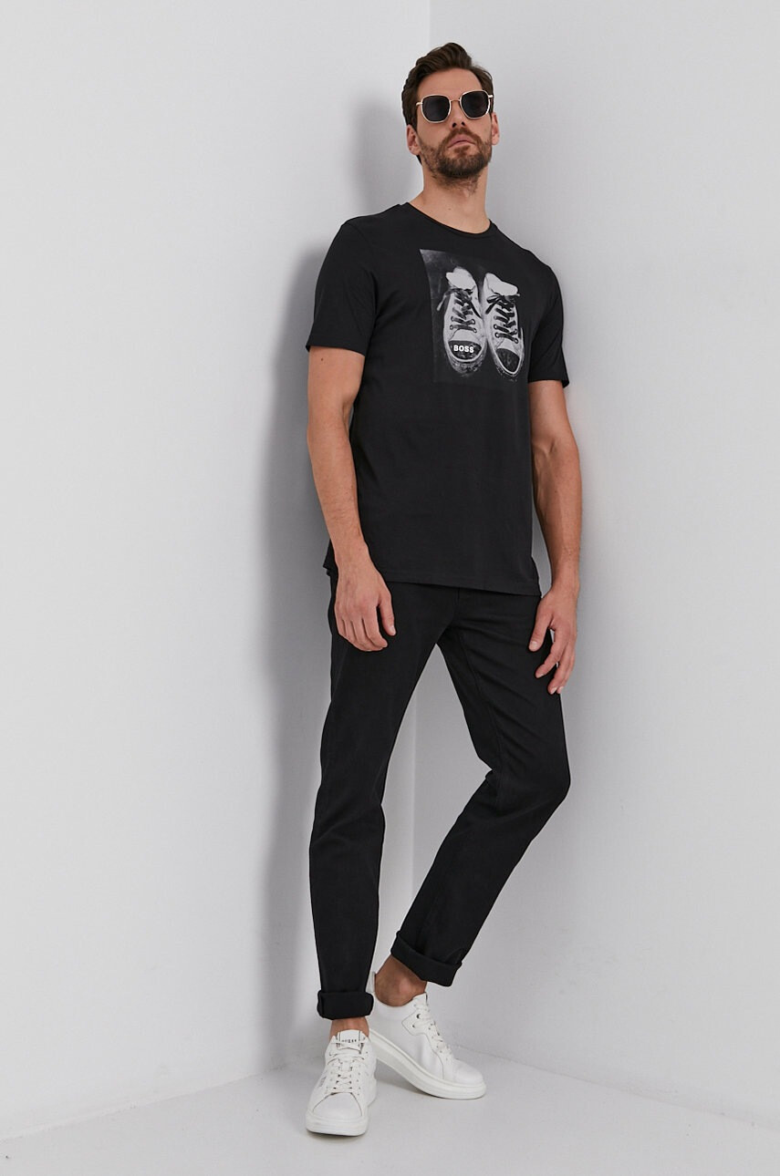 Boss Памучна тениска Casual - Pepit.bg