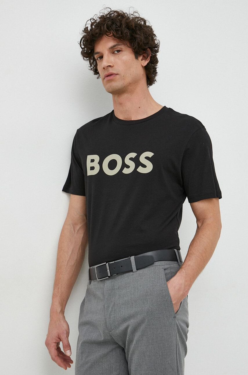 Boss Orange Памучна тениска BOSS Boss Casual - Pepit.bg