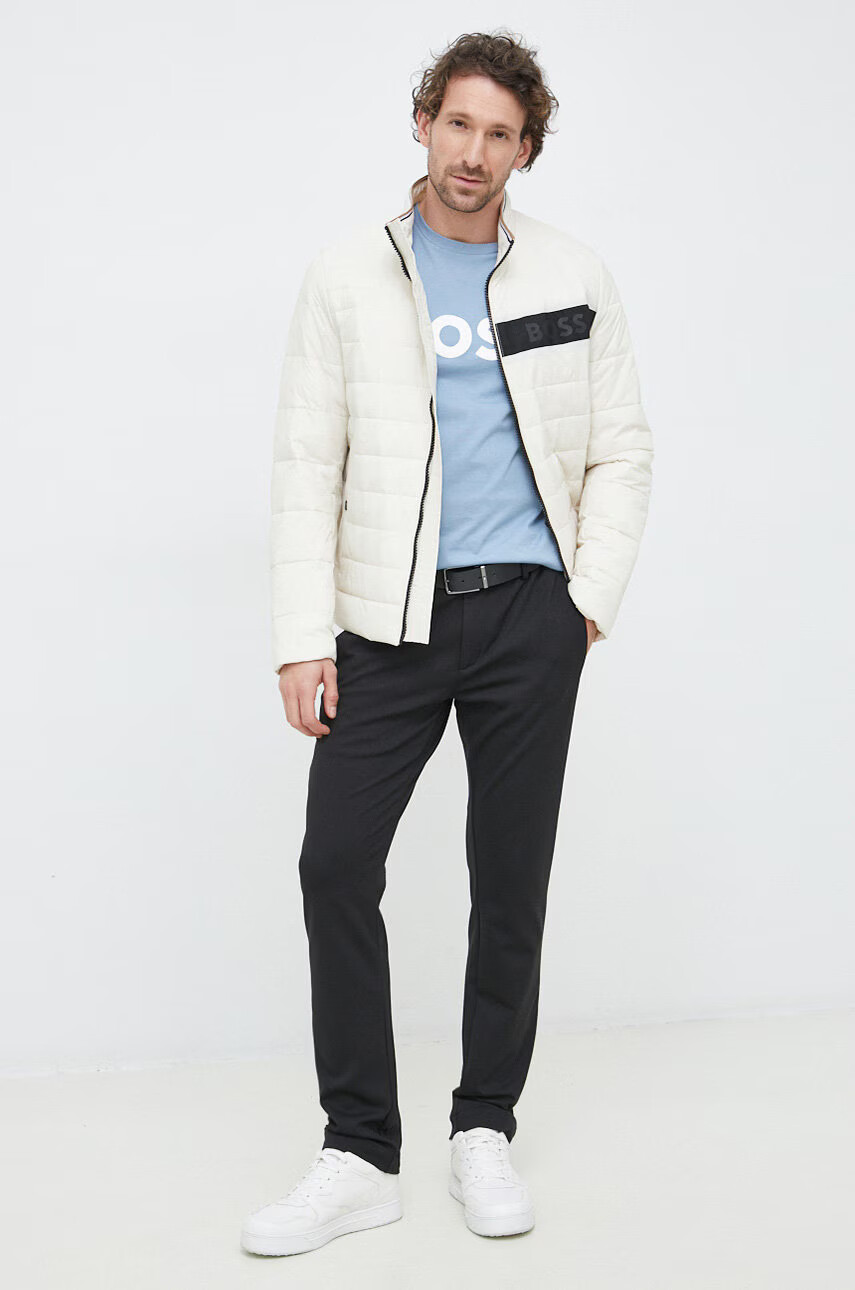 Boss Orange Памучна тениска BOSS Boss Casual с принт - Pepit.bg