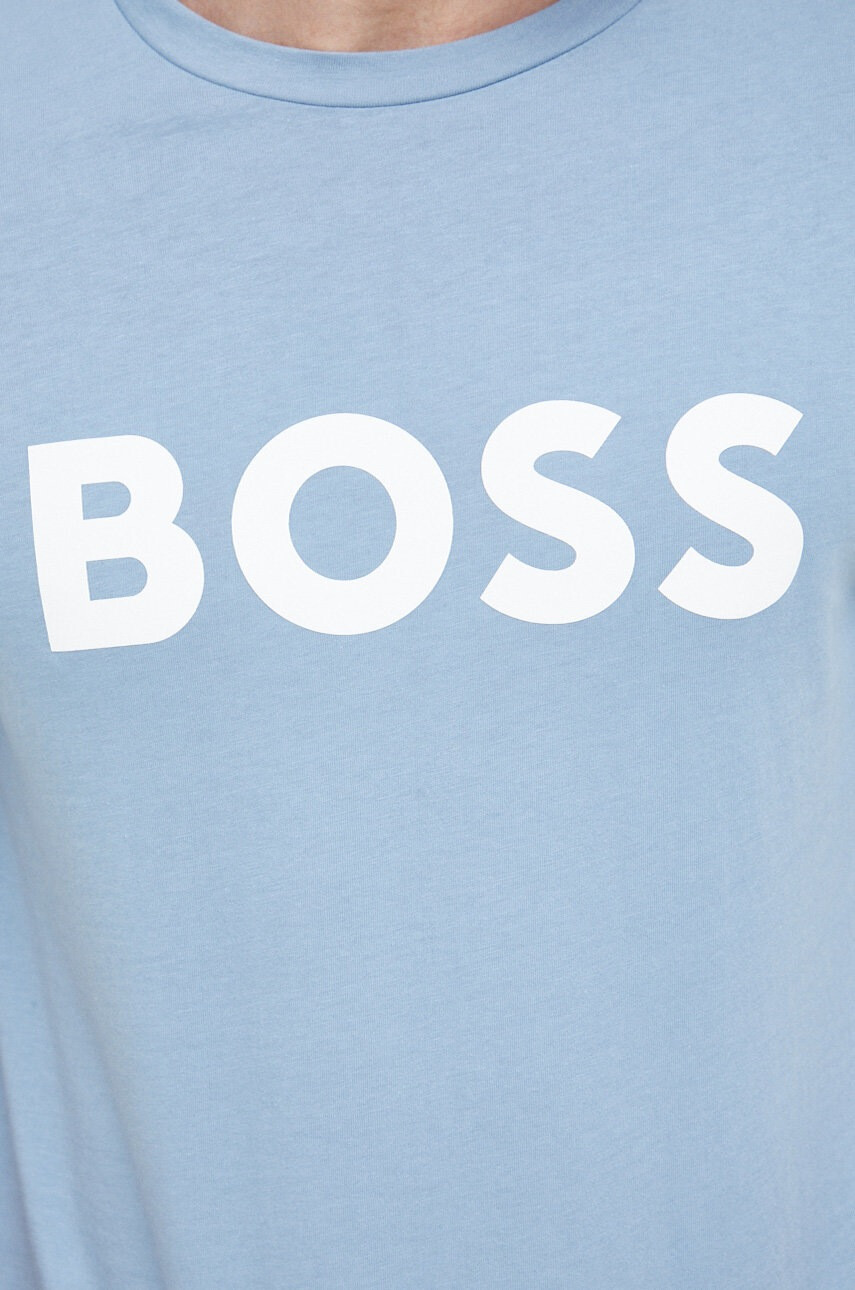 Boss Orange Памучна тениска BOSS Boss Casual с принт - Pepit.bg