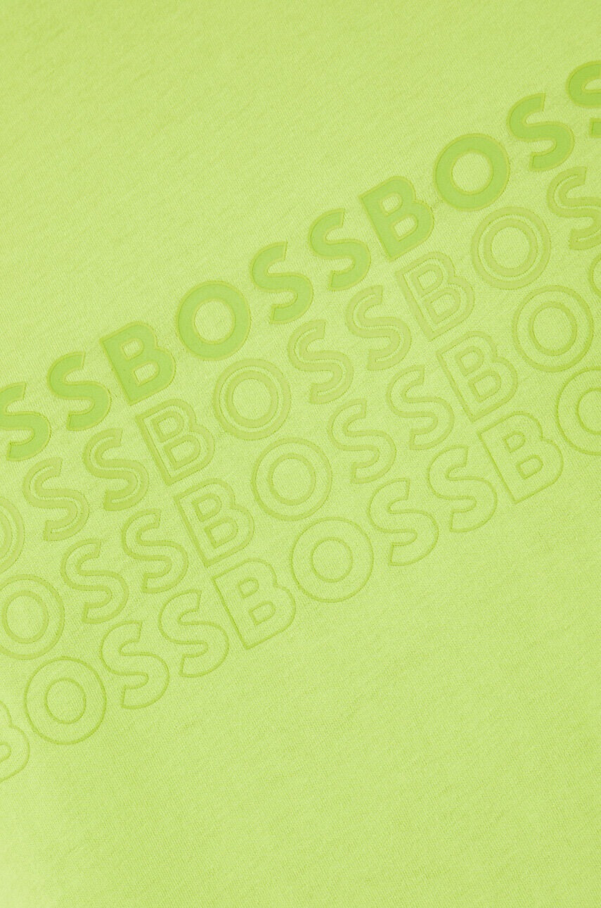 Boss Green Памучна тениска BOSS в зелено с принт - Pepit.bg