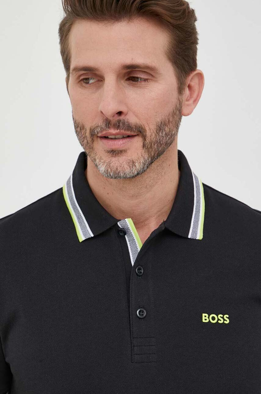 Boss Green Памучна тениска с яка BOSS BOSS ATHLEISURE - Pepit.bg