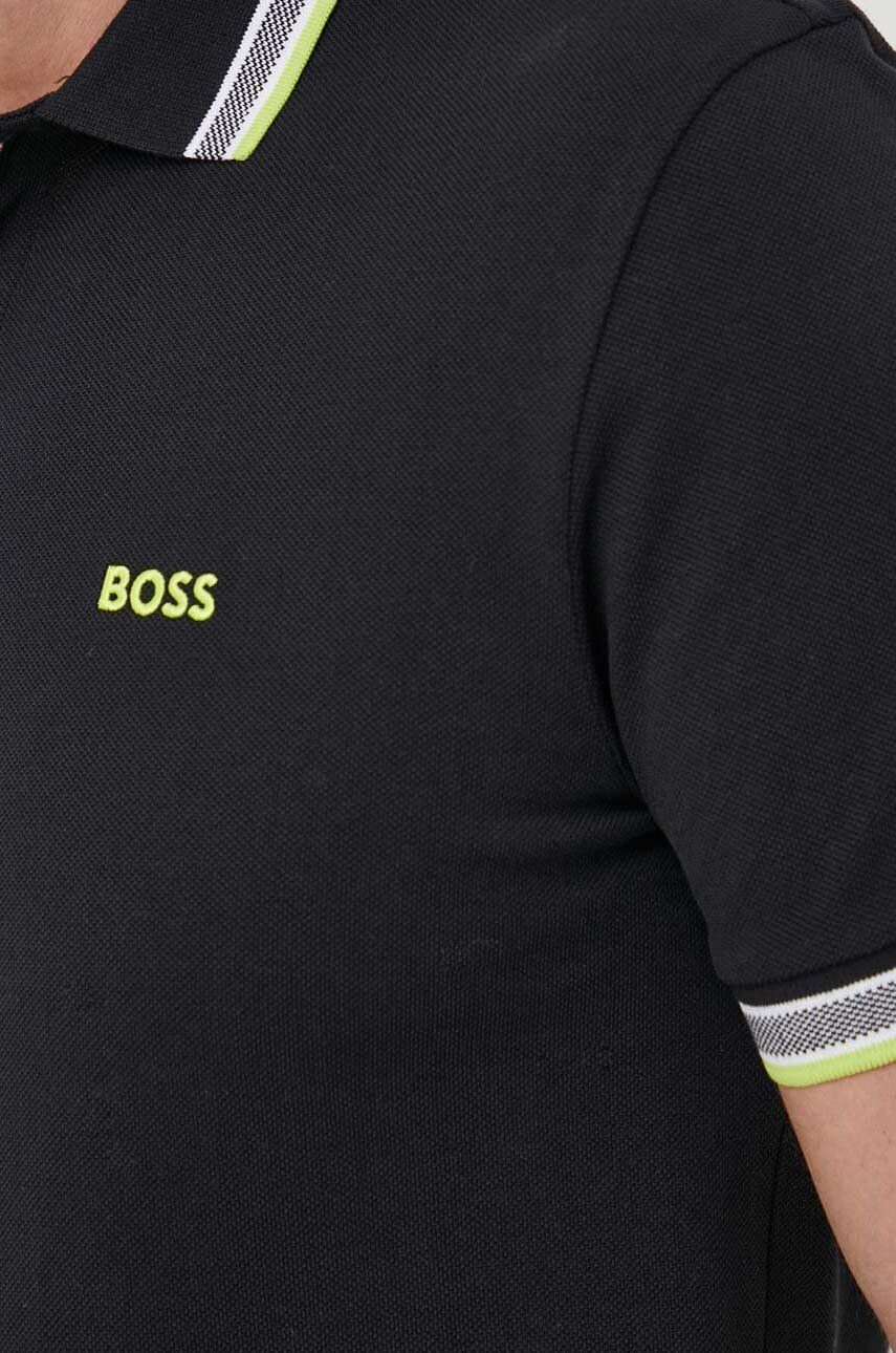 Boss Green Памучна тениска с яка BOSS BOSS ATHLEISURE - Pepit.bg