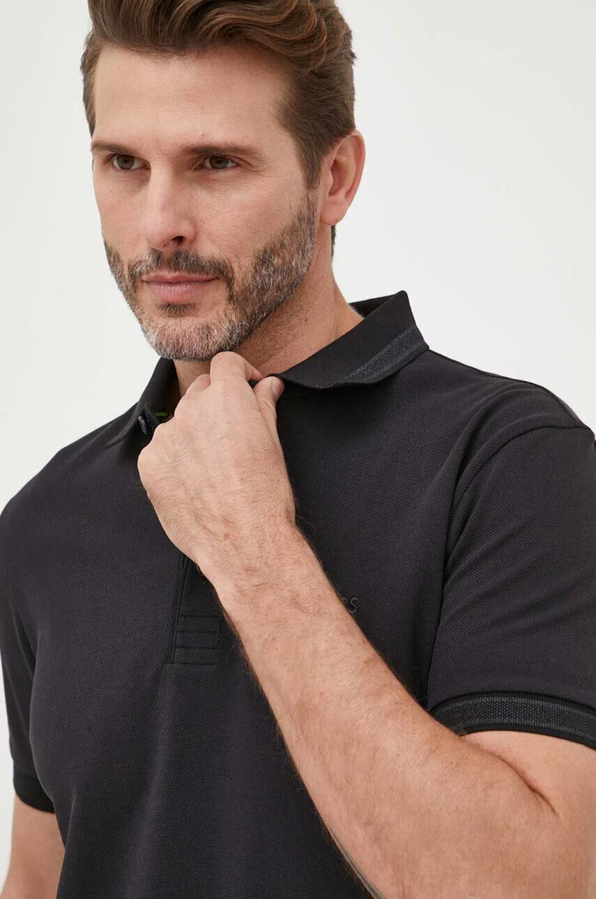 Boss Green Памучна тениска с яка BOSS BOSS ATHLEISURE в бяло - Pepit.bg