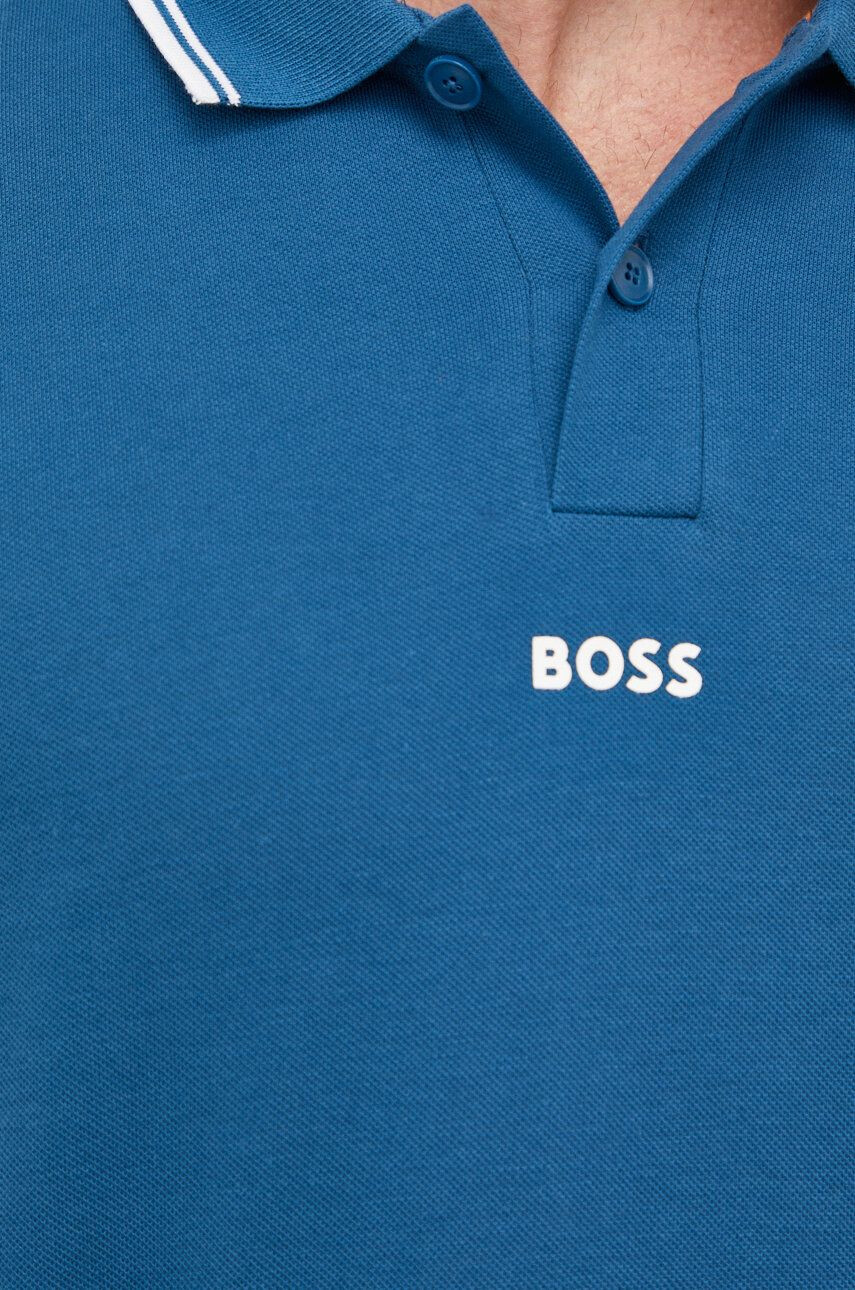 Boss Orange Памучна тениска с яка BOSS Boss Casual - Pepit.bg