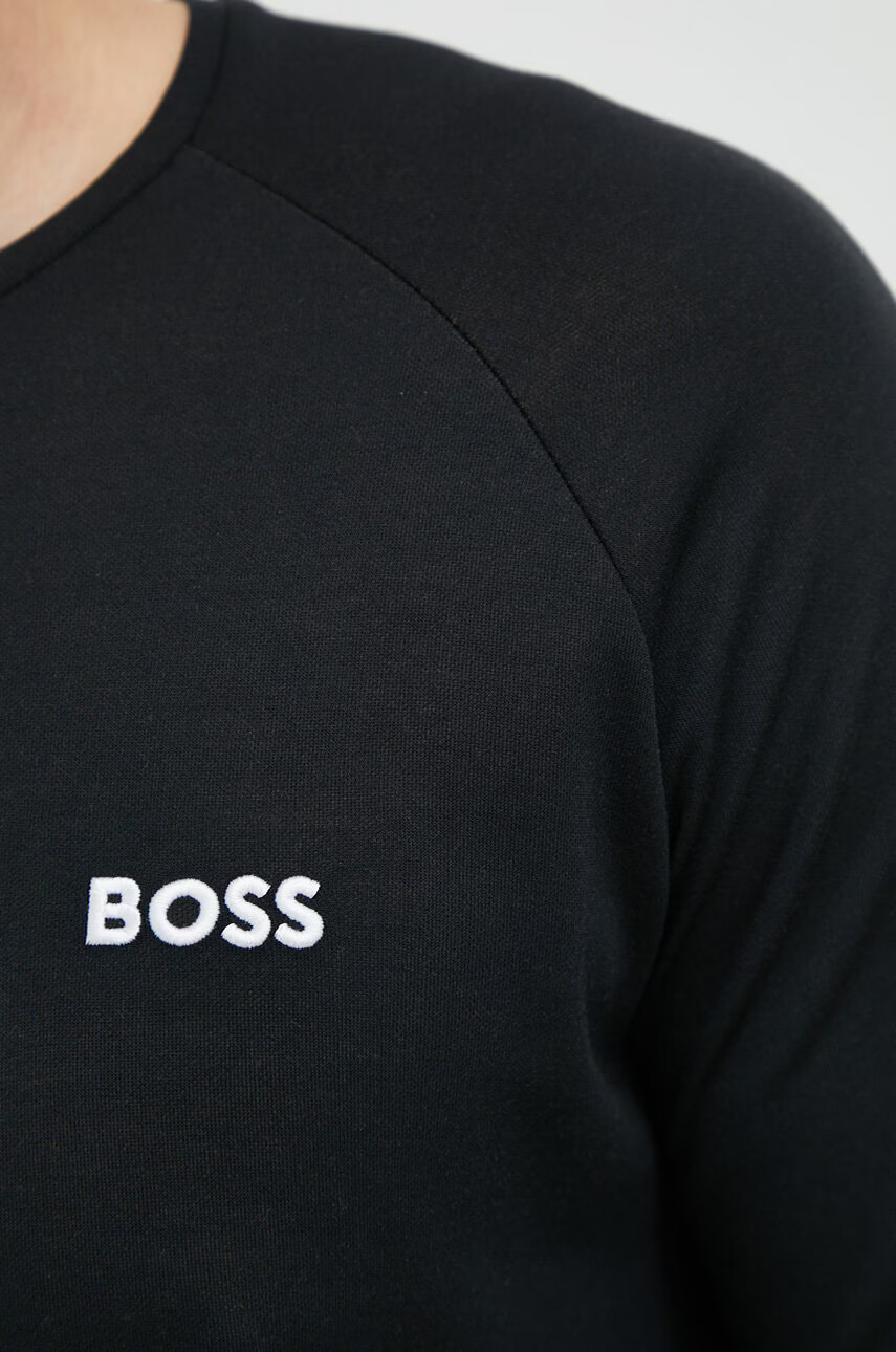 Boss Пижама мъжка в черно с изчистен дизайн - Pepit.bg