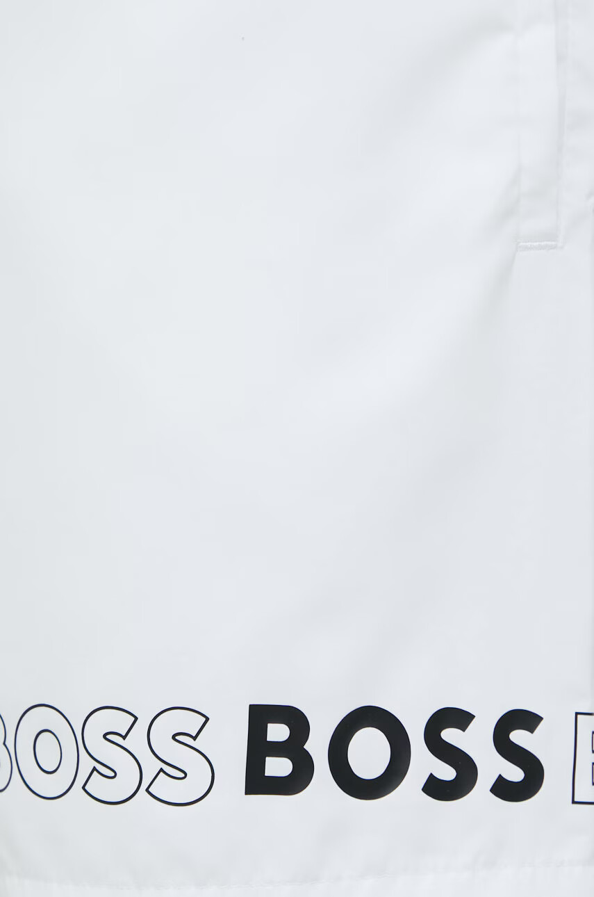Boss Плувни шорти в бяло - Pepit.bg