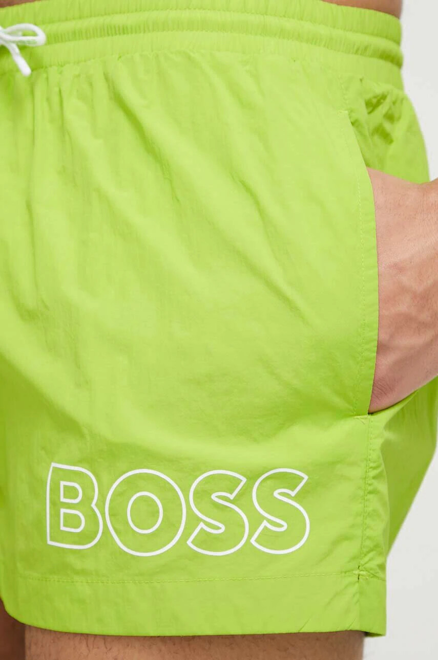 Boss Плувни шорти в зелено - Pepit.bg
