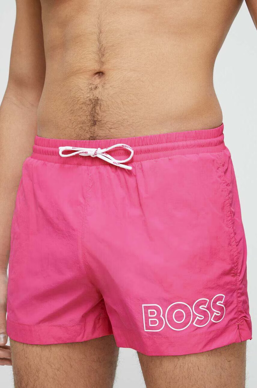 Boss Плувни шорти в розово - Pepit.bg