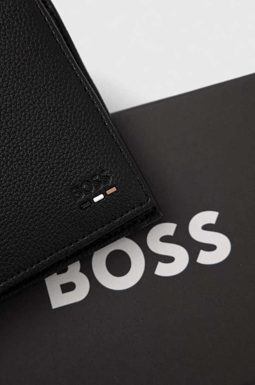 Boss Портмоне мъжки в черно - Pepit.bg