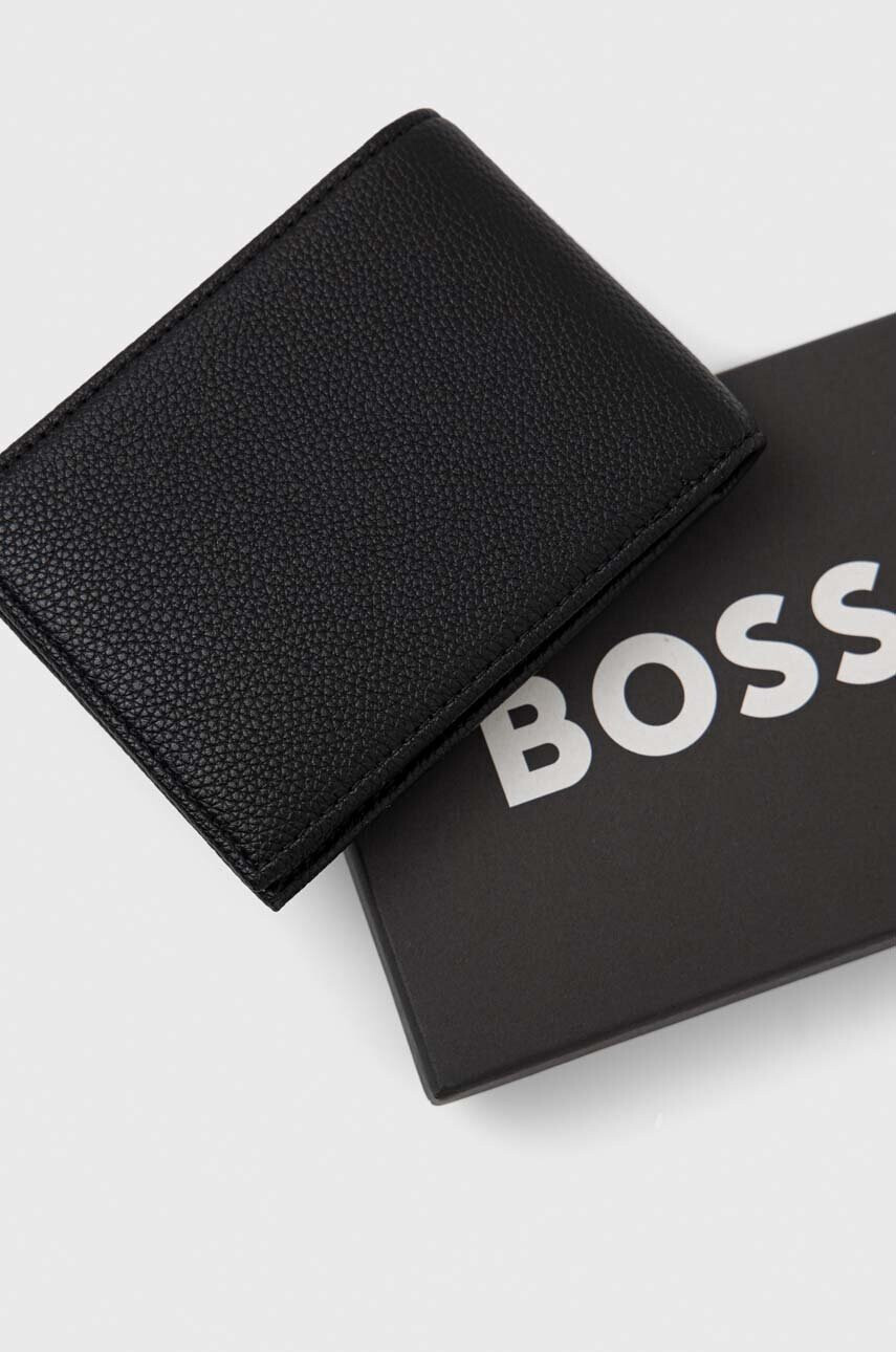Boss Портмоне мъжки в черно - Pepit.bg