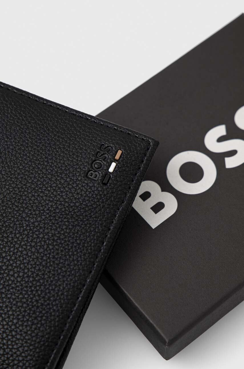 Boss Портмоне мъжки в черно - Pepit.bg
