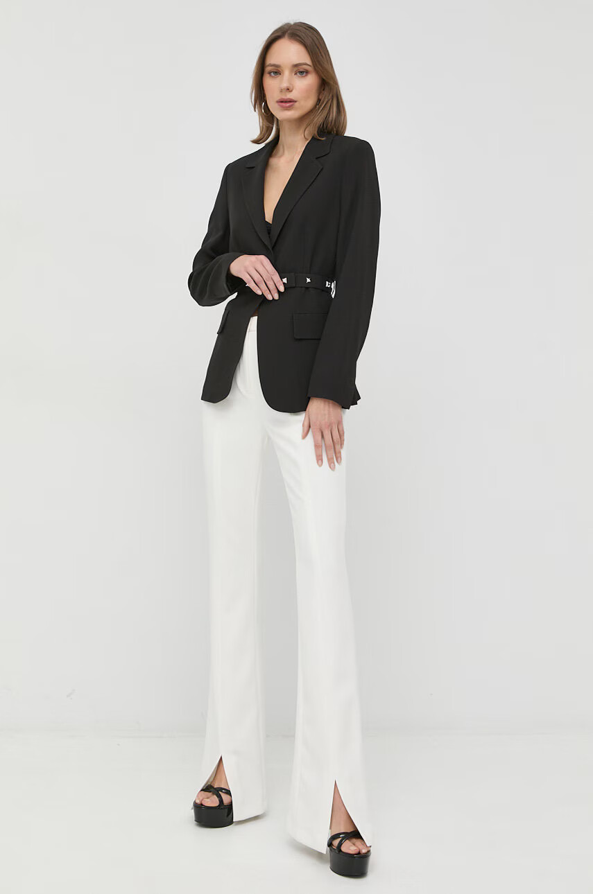Boss Сако в черно с едно копче с изчистен дизайн - Pepit.bg