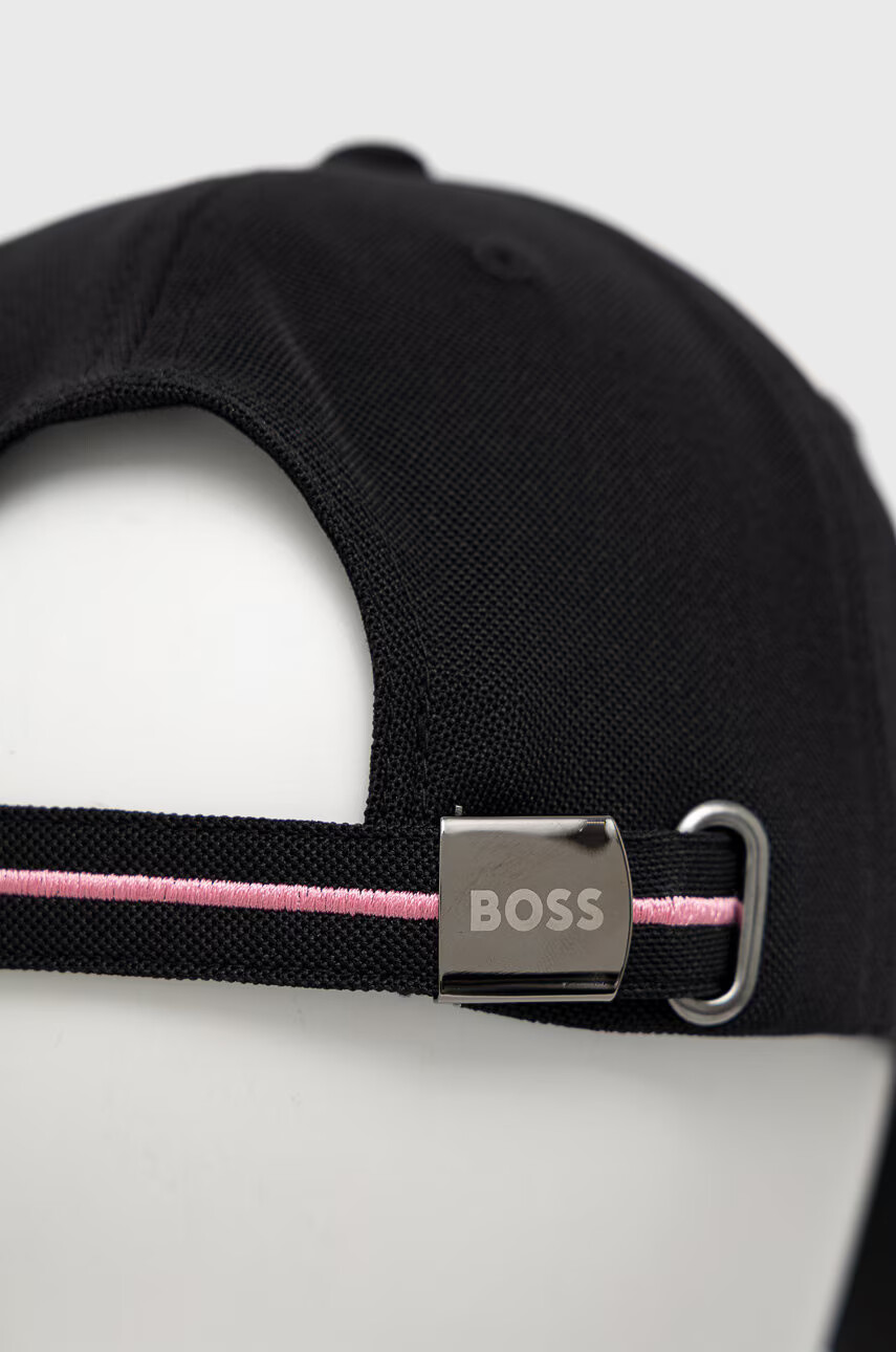 Boss Green Шапка BOSS Boss Athleisure в черно с апликация - Pepit.bg