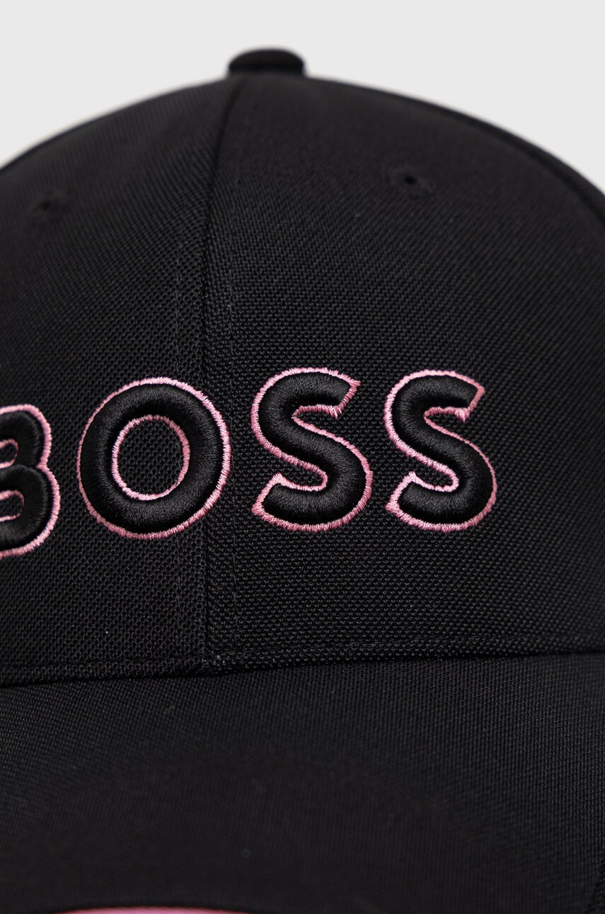 Boss Green Шапка BOSS Boss Athleisure в черно с апликация - Pepit.bg
