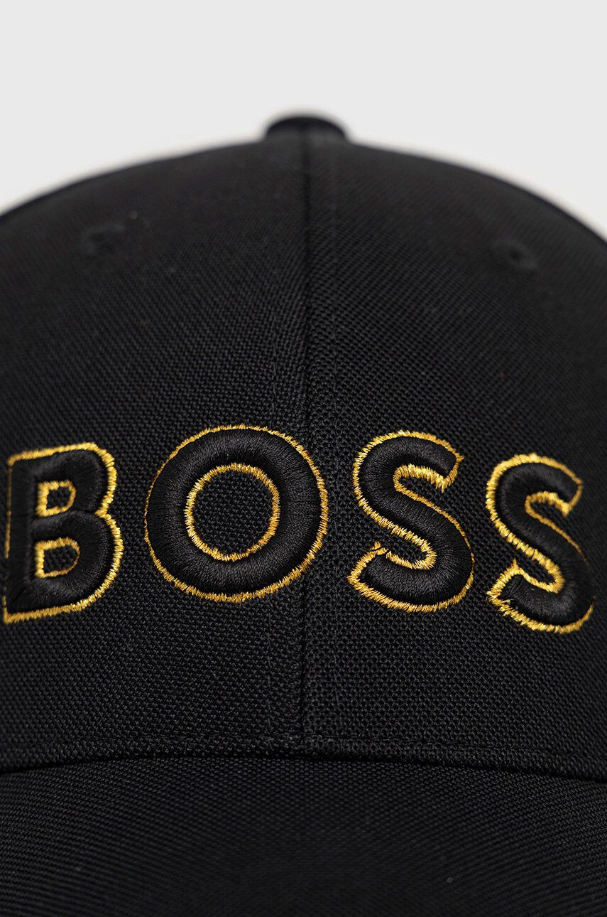 Boss Green Шапка BOSS Boss Athleisure в черно с апликация - Pepit.bg