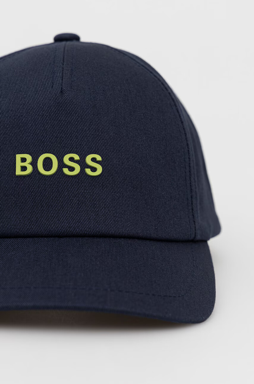 Boss Orange Шапка Boss в тъмносиньо с апликация - Pepit.bg